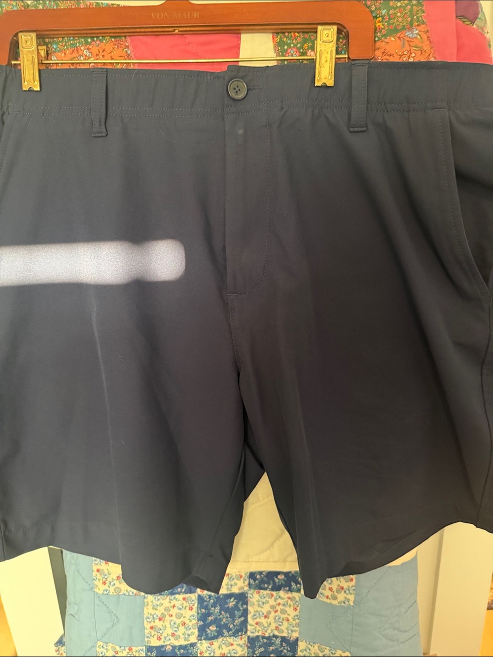 Under Armour Navy Flat-Front Athletic Shorts